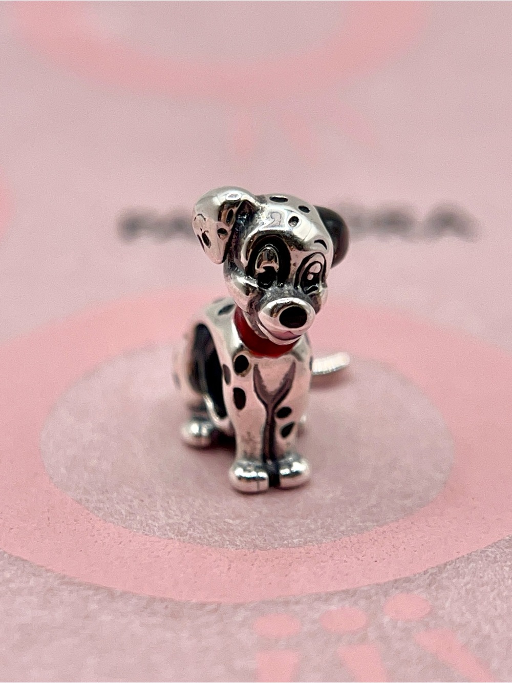 Pandora Disney 101 Dalmatians Rolly Dog Movable Waggly Tail Enamel Charm